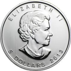 Серебряная монета "Бизон" 5 долларов